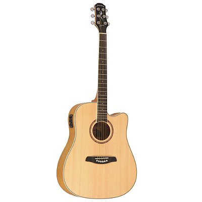 Violão Elétrico Aço Strinberg Jumbo London LE30C NS