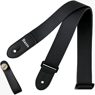 Correia 4 cm Basso Ukulelê UK 11 Preto