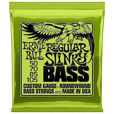 Encordoamento Contrabaixo 4 Cordas Regular Slinky Bass .050 Ernie Ball 2832