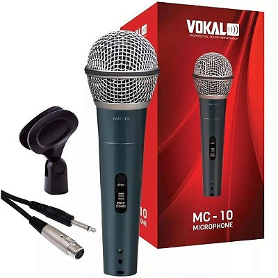 Microfone de Mão Vokal MC-10