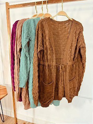 Parka Tricot com Bolso Sarah