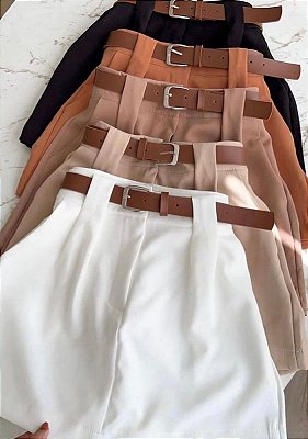 Short Saia Sophia com Cinto