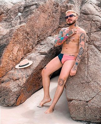 Sunga Middle Nude Rosado - PowerSlip