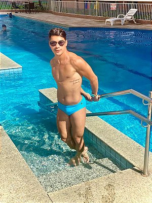 Sunga Azul Piscina - Tradicional