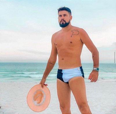 Sungão Middle Preto e Branco - Sungão