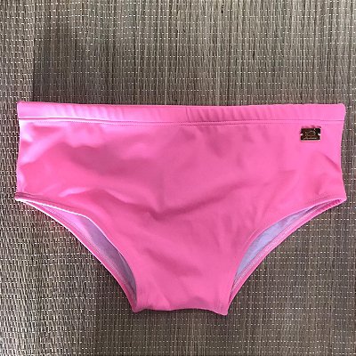 Sunga Basic Rosa Chiclete - Tradicional