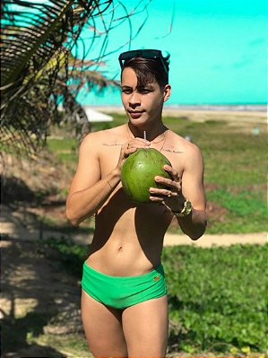 Sunga Verde Bandeira - TRADICIONAL