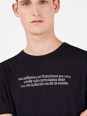 Frases: Socialismo só funciona no inferno - masculino