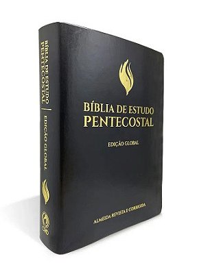 Bíblia de Estudo Pentecostal Grande Luxo Preta (Edição Global)