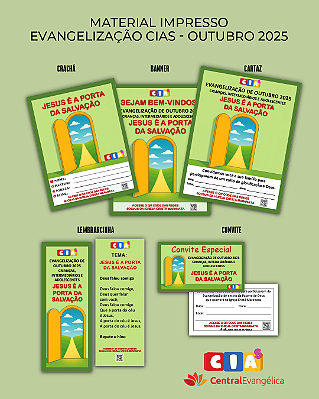 KIT promocional de evento: EVANGELIÇÃO DE CIAS - ICM - OUTUBRO 2025