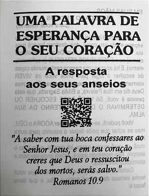 Folheto de Evangelização ICM - Uma Palavra de Esperança - MODELO NOVO