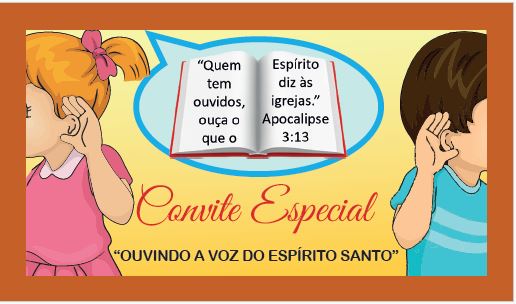 Convite (Informativo para evento): Evangelização de CIAs - MARÇO 2024 - 100 Unidades