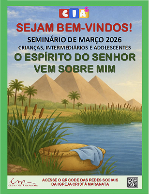 Banner: Evangelização de CIAs - MARÇO 2026