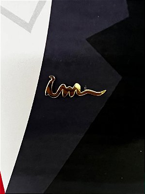 BROCHE ICM FOLHEADO A OURO