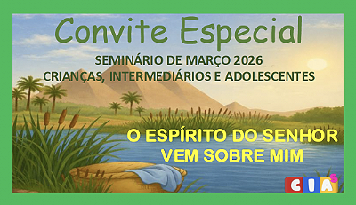 Convite (Informativo para evento): Evangelização de CIAs - MARÇO 2026 - 50 Unidades