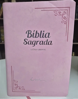 Bíblia Letra Grande ROSA ICM