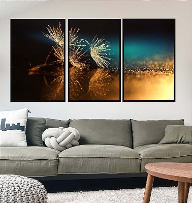 DENTE DE LEÃO - Composição com 3 Quadros