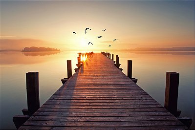 Impressão em tecido Canvas Paisagem Pier