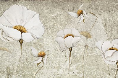 Impressão em tecido Canvas Floral Leve