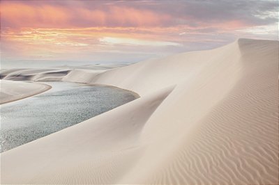 Impressão em Canva Paisagem Rio nas Dunas