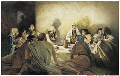 Impressão em Canva Religioso Santa Ceia