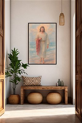 Quadro Religioso Jesus Caminhando
