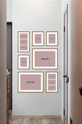 Kit Composição 7 Porta Retrato de Parede