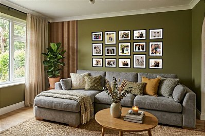 Kit 15 Porta Retratos de Parede