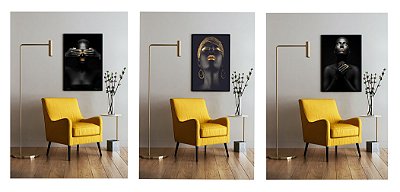 QUADRO MULHER MODERNA 60 x 80 CM