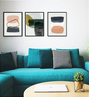 HARMONIA TERROSA - Composição com 3 Quadros