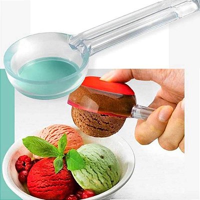 Pegador de Sorvete Prático com fundo em silicone