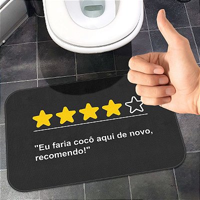 Tapete de Banheiro Avaliação Positiva Recomendo