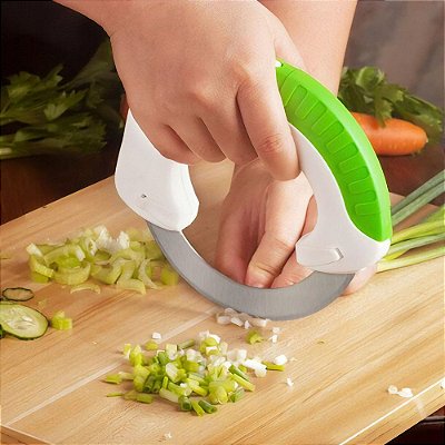 Super Faca Culinária Rolling Knife Corte prático e preciso