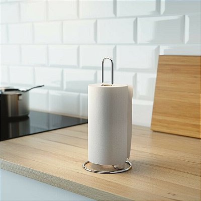 Suporte para rolo de Papel Toalha em Aço Inox