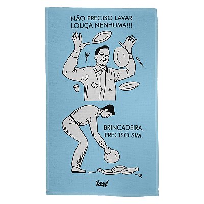 Pano Multiuso em Microfibra Não preciso lavar louça