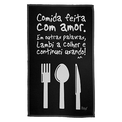 Pano Multiuso em Microfibra Cozinho com Amor