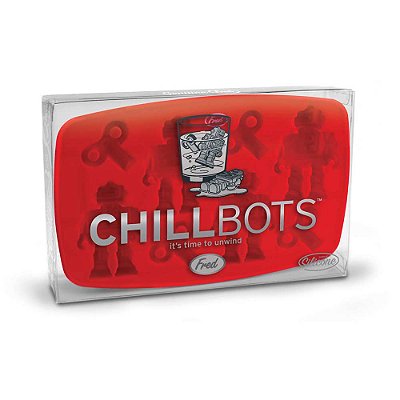 Forma de gelo em silicone Robô - Chillbots