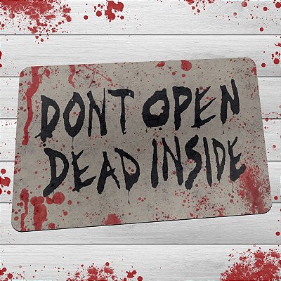 Capacho Eco Slim 3mm Dont Open Dead Inside