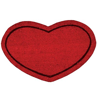 Capacho Coração em Fibra de Coco