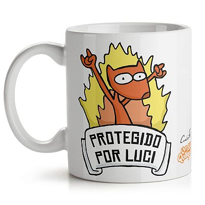 Caneca USQ Protegido Por Luci