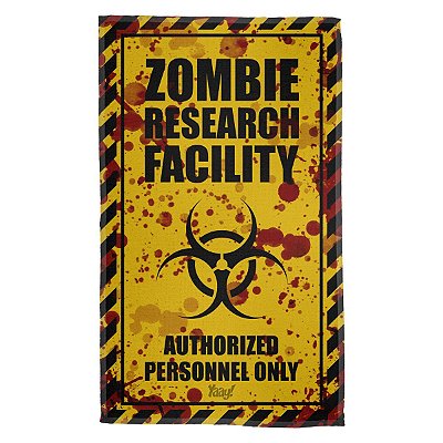 Pano Multiuso em Microfibra Zombie Research Facility - Blood