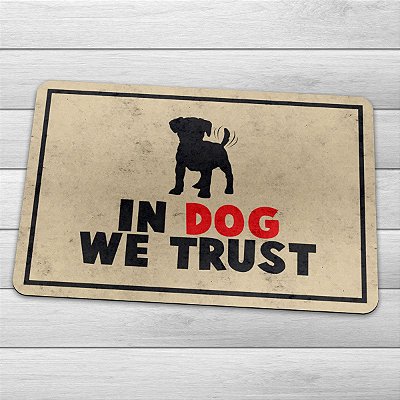Capacho Eco Slim 3mm In Dog We Trust