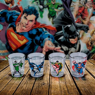 Jogo de copos Shot DC Comics