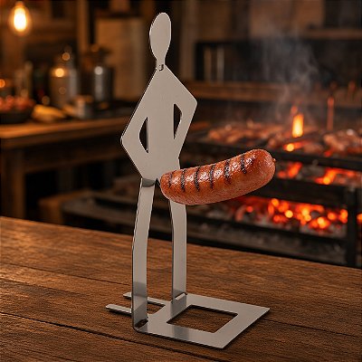Espeto para Churrasco em Aço Inox para Carnes e Salsichas