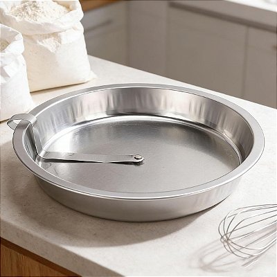 Forma de Bolo com Alavanca de Liberação Rápida Aço Inox