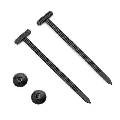 Kit 100 Grampos de Nylon para Fixação e Reparos 9cm multiuso