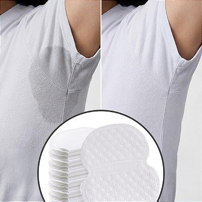 Protetor de Axila Antisuor Adesivo para Roupas 10 Unidades