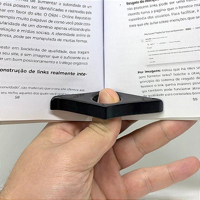Suporte de Polegar para Livros Leitura com Uma Mão