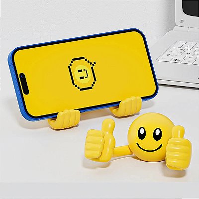 Suporte de Celular de Mesa Joinha Universal para Smartphone