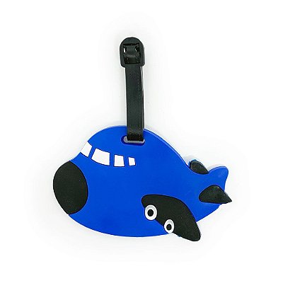 Tag de Mala para viagem Avião - azul